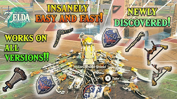 NEW EASIEST and FASTEST WEAPON/BOW/SHIELD  DUPLICATION glitch in 1.2.1 | TEARS OF THE KINGDOM