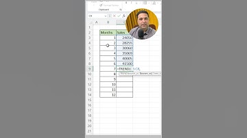 Use of trend function in excel l trend function in excel #excelshorts #ytshorts #shorts