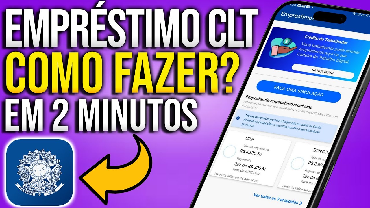 LIBERADO! Como Fazer o EMPRÉSTIMO CONSIGNADO CLT na Carteira de ...