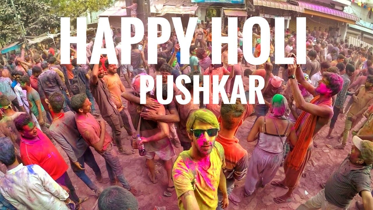 Holi festival Pushkar 2019