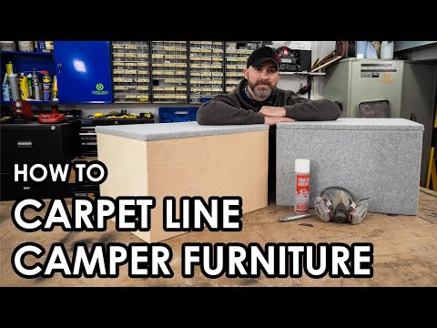 HOW TO PROFESSIONALLY CARPET LINE YOUR CAMPERVAN FURNITURE: A step by step guide.