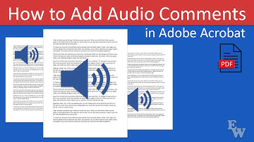 How to Add Audio Comments in Adobe Acrobat