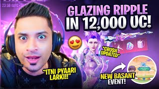 12000 UC FOR NEW ULTIMATE GLAZING RIPPLE SET 😍 NEW BASANT EVENT IN PUBG MOBILE !!