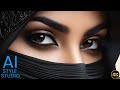 4k ai art lookbook  ai girl arabian hijab showcase