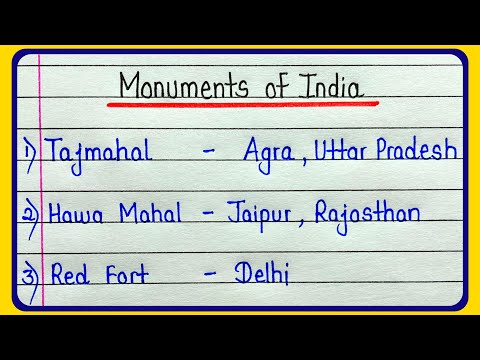 Famous monuments of India || Famous Indian monuments and their location
