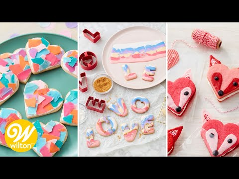 3 Sweet Valentines Day Cookie Ideas  Wilton