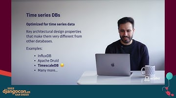Working with time series data using Django and Timescale with Joaquín Scocozza - DjangoCon US 2022