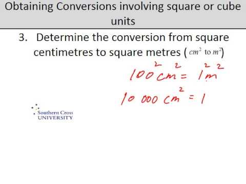 Obtaining Conversions involving Squares and Cubes - YouTube