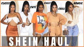 HUGE SHEIN SPRING STYLING TRY ON HAUL 2021 PART 1 || CUTE, TRENDY, BOUGIE, CHILL, STREET LOOKS