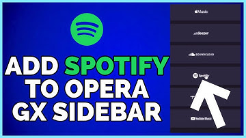 How To Add Spotify To Opera GX Sidebar 2023 | Spotify Tutorial