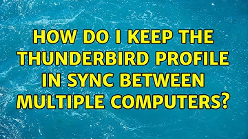 Ubuntu: How do I keep the Thunderbird profile in sync between multiple computers?