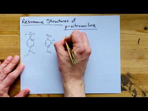 Draw the Resonance Structures of p-nitroaniline
