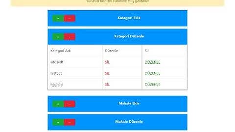 9 - ASP.NET Web Forms Responsive Site Yapımı - Admin Panel Kategori Silme Düzenleme  - DEVAMI