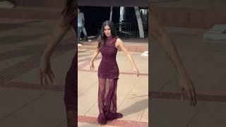 Mouni Roy Spotted In Mumbai For The Promotions Of Upcoming Series Ab Hoga Hisaab.