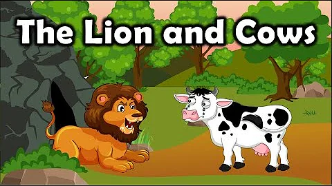 English Moral Stories  ||  Short Stories  ||  The Lion and Cows