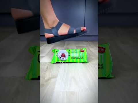 Sandals smash candy #oddlysatisfying