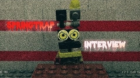 An  interview with Springtrap/Lego stop motion animation