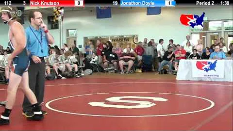 2012 Schoolboy Nat. Duals  112: Nick Knutson vs. J...