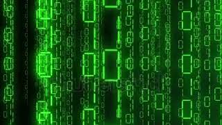 stock footage matrix green binary code streaming down the camera moves through the falling numbers s