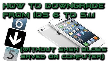 How to downgrade from iOS 6 to 5.1.1 (Without SHSH Blobs Saved on Computer)