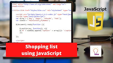 Shopping list using JavaScript | JavaScript Project