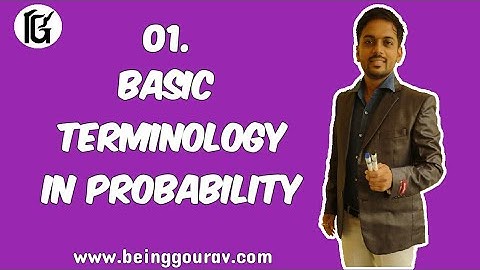 #1 Basic Terminology in Probability in Hindi by BeingGourav.com