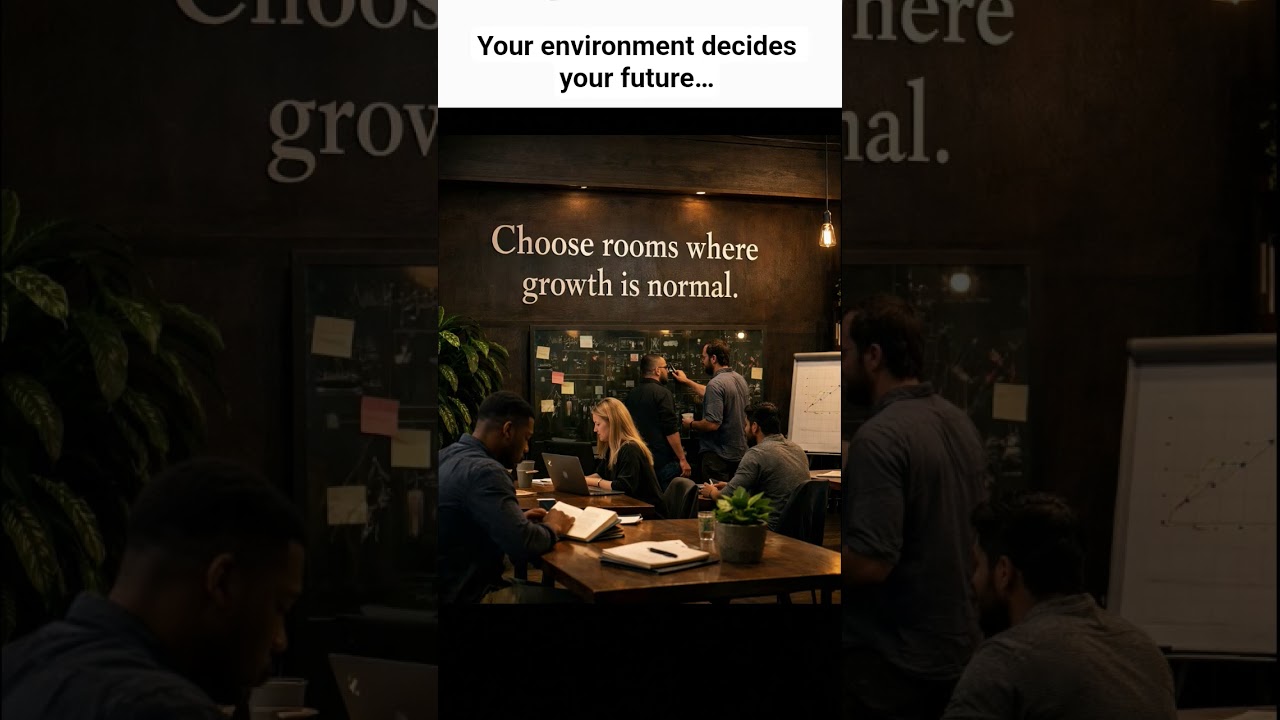 Your environment decides your future…