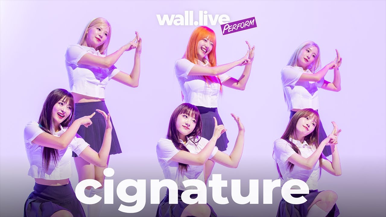 [4K] cignature 시그니처 X Sorry So Sorry + 안녕, 인사해(Smooth Sailing) | wall.live 월라이브 - PERFORM