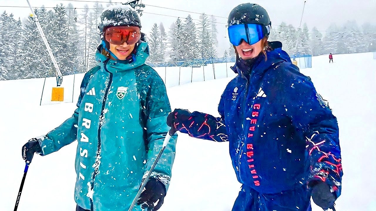 Я каталась на лыжах с олимпийским спортсменом!