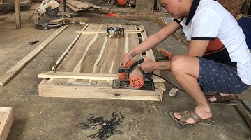 CIVIL CARPENTRY, #Building a big floating timber frame bed