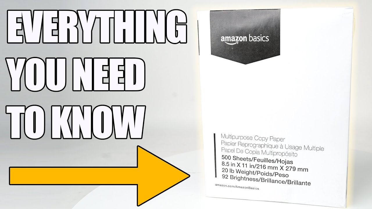 Basics Multipurpose Copy Printer Paper, 8.5 x 11 Inch 20Lb Paper - 1  Ream (500 Sheets), - Printers, Copiers & Fax Machines, Facebook  Marketplace