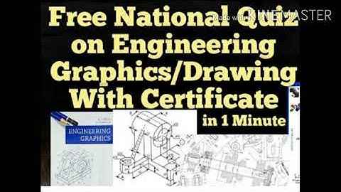 Free National Level Quiz on Engineering Graphics Drawing with certificate in 1 minute | Mechanical