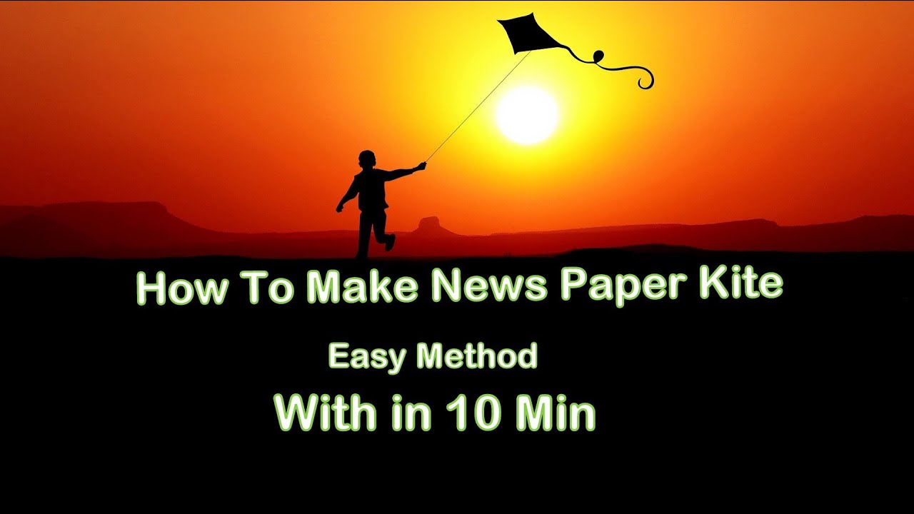 How To Make Paper KITE At Home DIY KITE galipata kite making