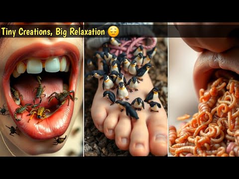 Tiny ASMR With Relaxing Sounds! Miniature World 🌎 part4 - YouTube