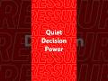 Quiet Decision Power #gtarealestate #newmarketrealestate #yorkregionrealestate  #realestate