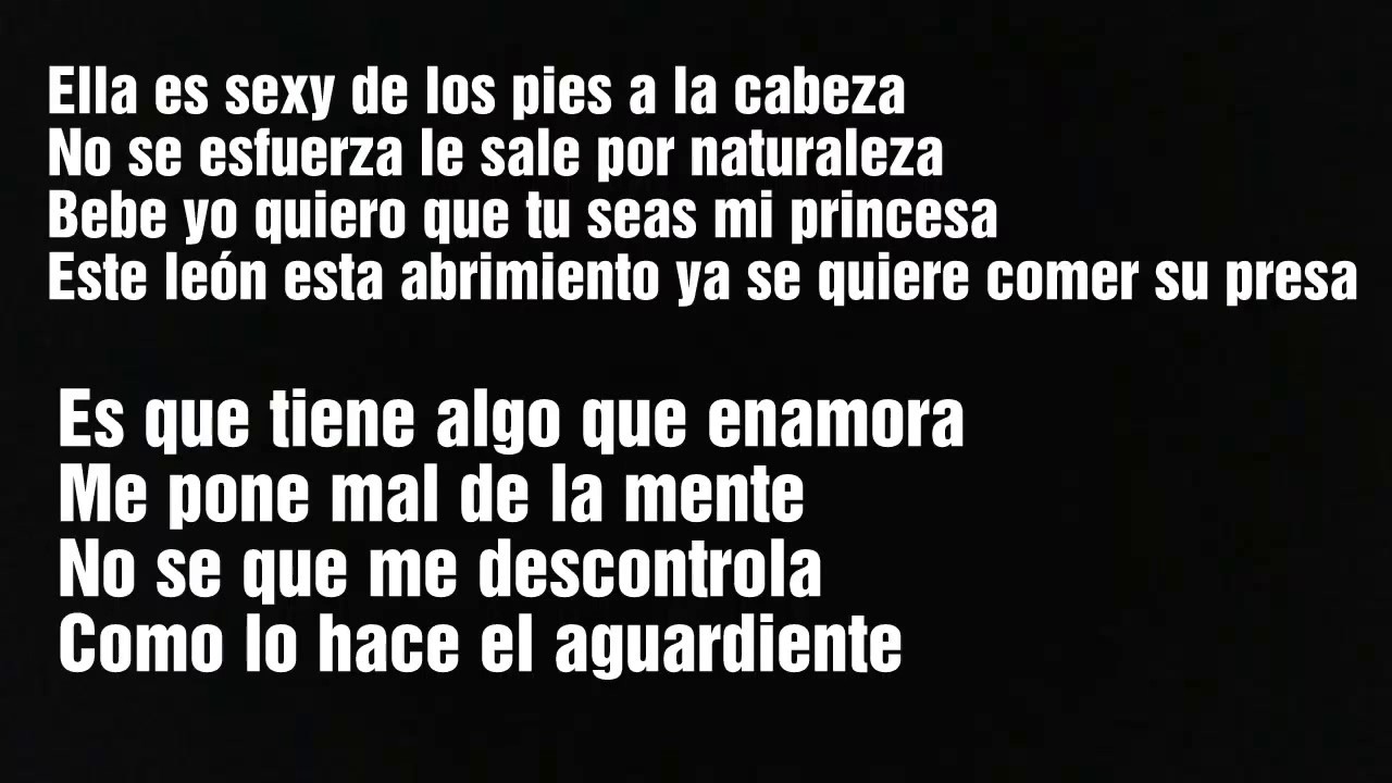Alexis Y Fido Me Descontrola Letra Youtube
