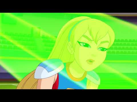 Super girl defeated by Kryptomites