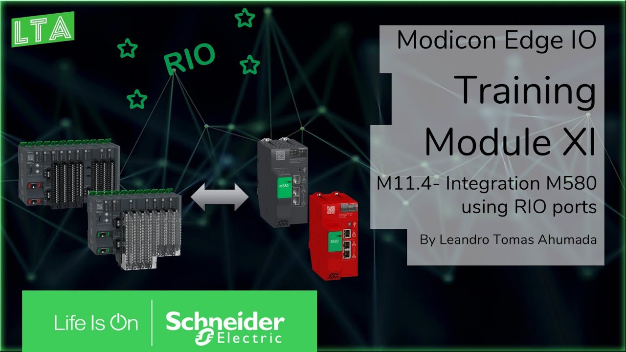 Обучение Modicon Edge I/O NTS - Интеграция M11.4 Modicon M580 в порт RIO