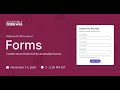 Accessible Forms | Accessible Web Webinar