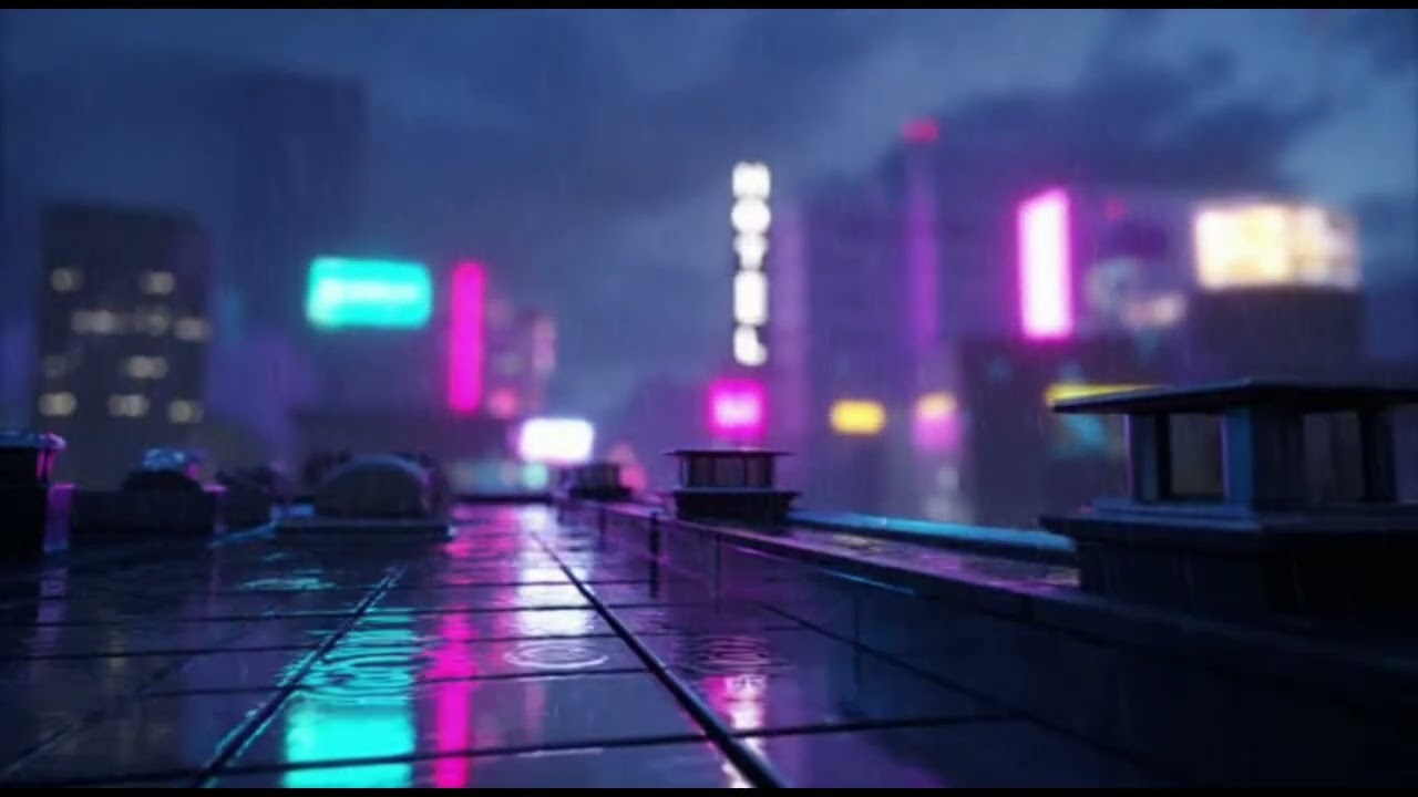 Data Abyss: Deep AI Rain Ambience for Reflection