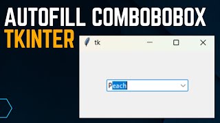 Autocomplete Combobox in Tkinter (autofill suggestions)