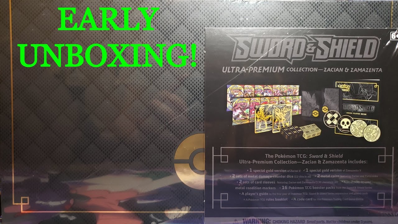 Pokemon Sword & Shield Zacian & Zamazenta Ultra Premium Collection