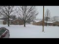Snowing in Vandalia, Ohio