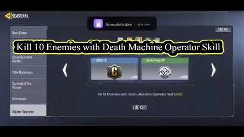 Kill 10 Enemies with Death Machine Operator Skill