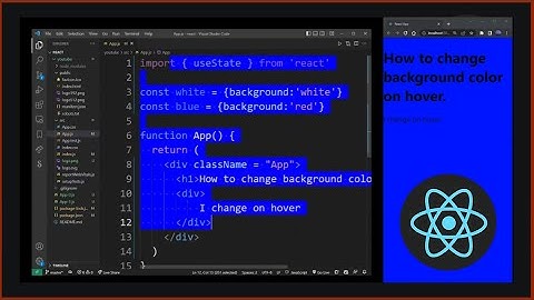 React: Change Background Color Dynamically on Hover (mouse over / onMouseEnter event)