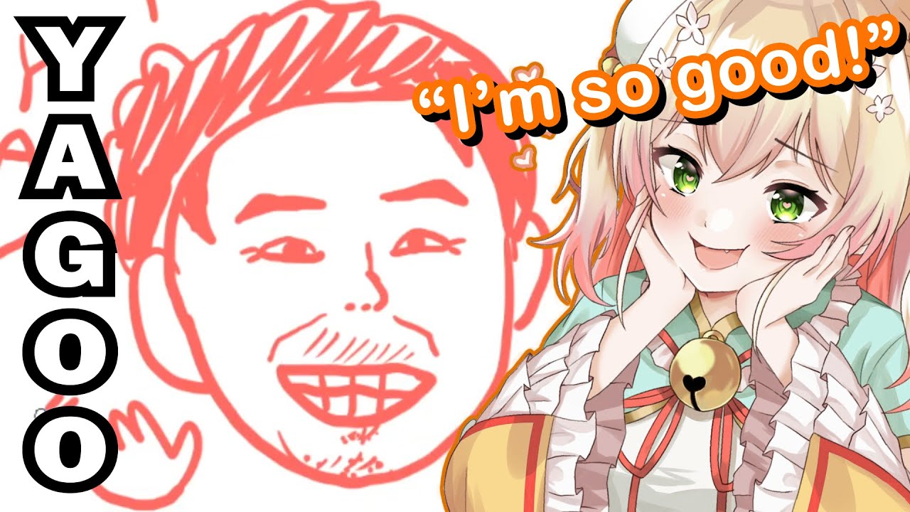 Nene Draws YAGOO, Ends Up Like Iwao Instead【Hololive | Momosuzu Nene】