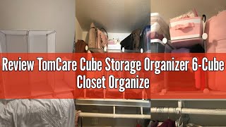 Review TomCare Cube Storage Organizer 6-Cube Closet Organizer Storage Shelves DIY Storage Cubes Orga
