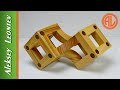 Деревянная геометрическая скульптура - 2 / Geometric wooden sculpture #2