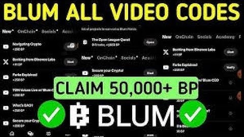All Blum videos code
