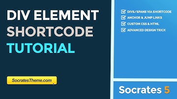 Div Element Shortcode For Any Tag, Class or ID